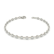 Minimalist Bezel Set Diamond Tennis Bracelet - LGG Jewelry
